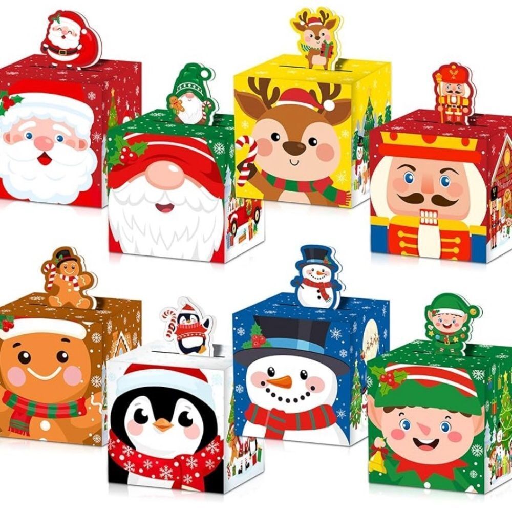 Christmas gift boxes variety of characters size 3”x3”x3” 48pc